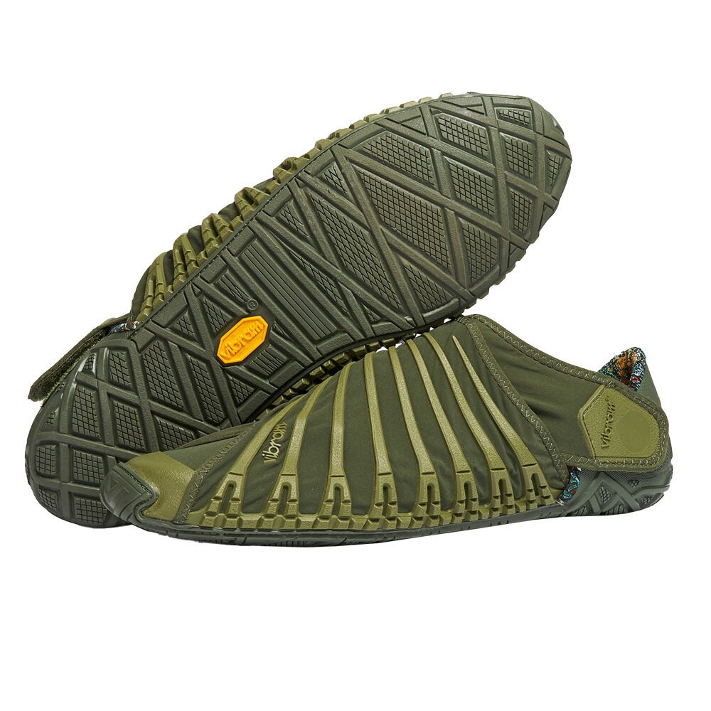 Vibram Furoshiki Herre Sko Olivengrøn - Lav - 7248YPMNR